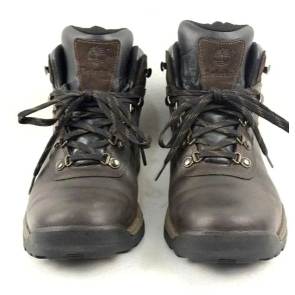 Timberland Men's Waterproof Hiking‎ Boots Brown Leather Size 11.5